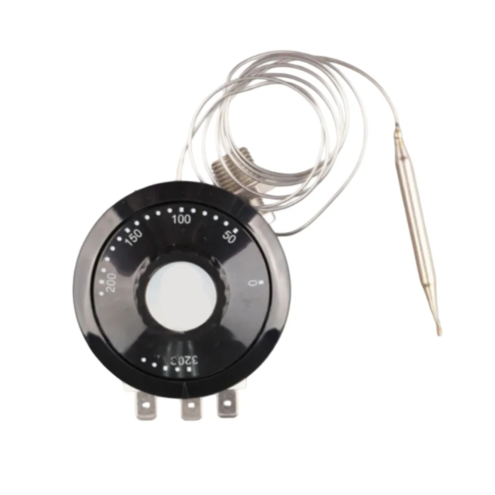 Digital 3-Pin Capillary Thermostat for Boilers Electric Water Heaters Ovens Deep Fryers 50-320 C Temperature Range