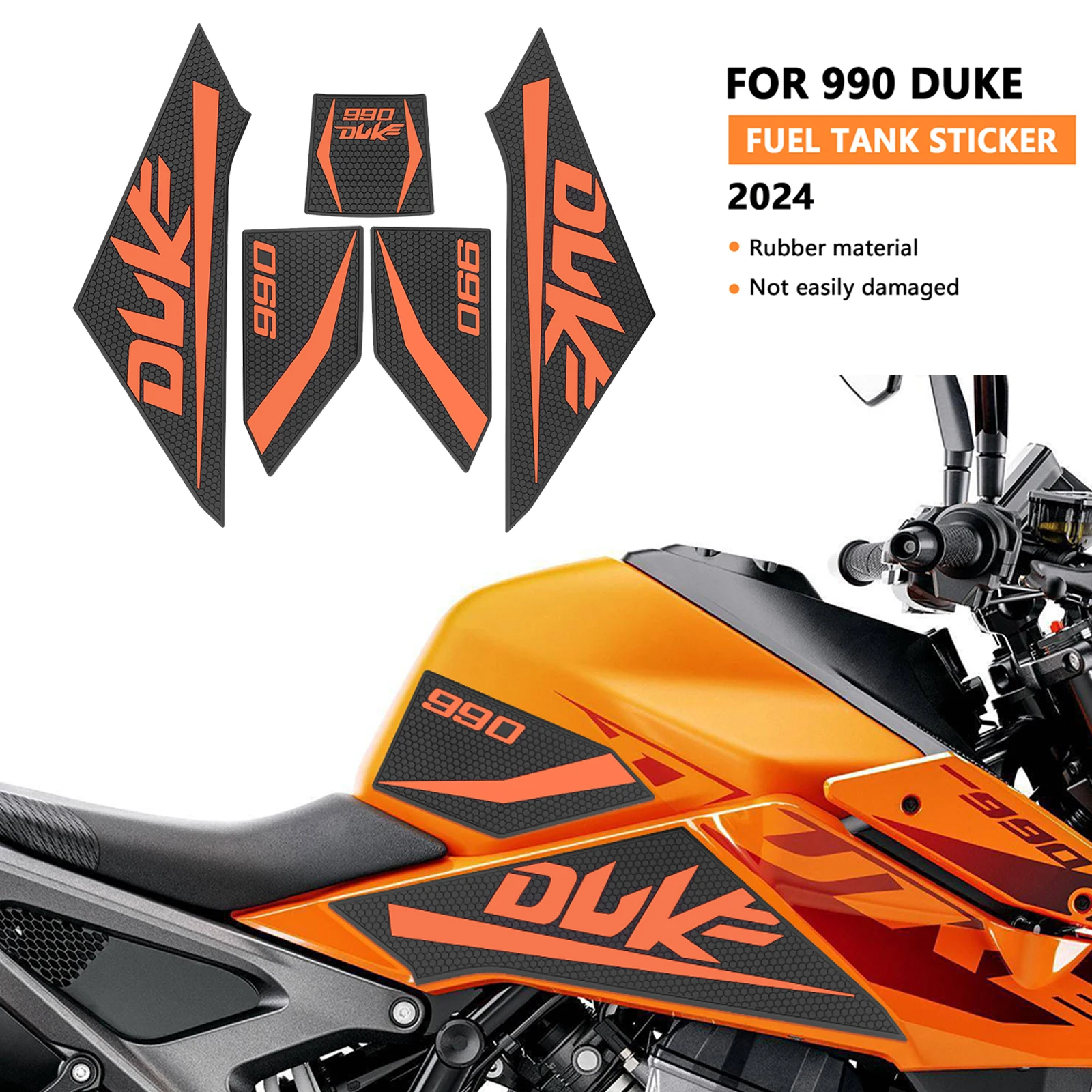 

Для 990 Duke 2024 DUKE 990 Duke 990 2024, защитная наклейка для мотоцикла, наклейка на топливный бак, накладка на топливный бак, наколенник, накладка на ручку бака