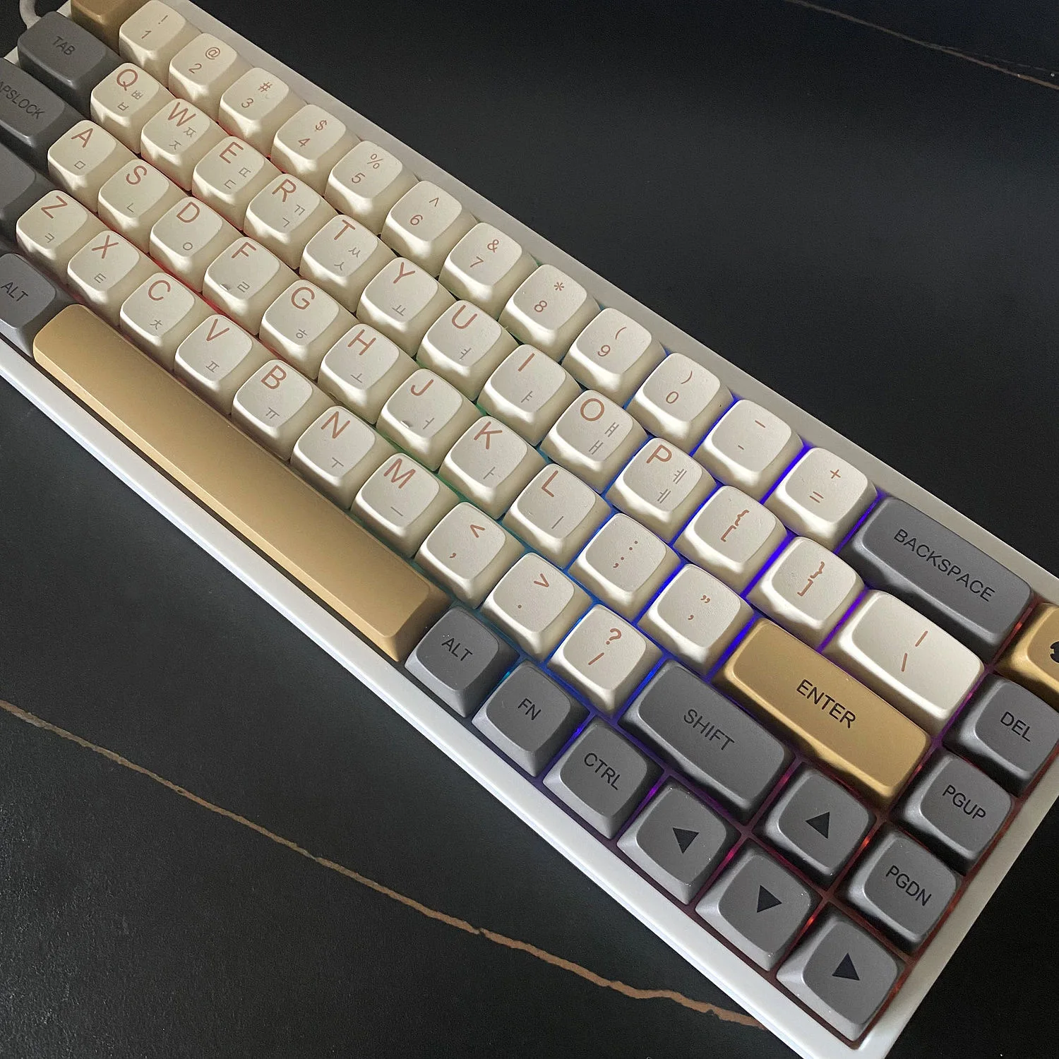 Korean Keycaps 125 Keys Shimmer XDA Keycap For Cherry MX Switch Mechanical Keyboard Dye Sublimation PBT Keycaps Custom Key Caps