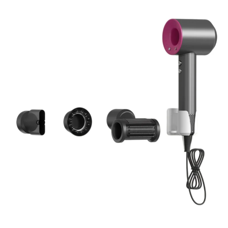 

New 2026 universal Hair Dryer Holder Perforation-Free Nozzles Accessories Magnetic Suction Head Wall-Mounted Storage Rack