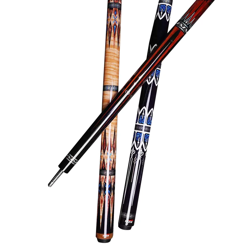 American Pool Cues 11.5mm Tip Size Rengas Wood Billiard Cues Stick with Carbon Shaft and Cue Extension a Set High Quality
