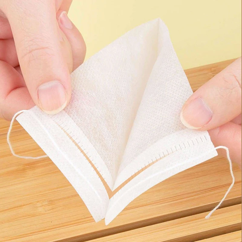 GIANXI Disposable Filter Bags Tea Infuser With String Heal Seal Food Grade Non-woven Fabric Spice Tea Strainer Teabags