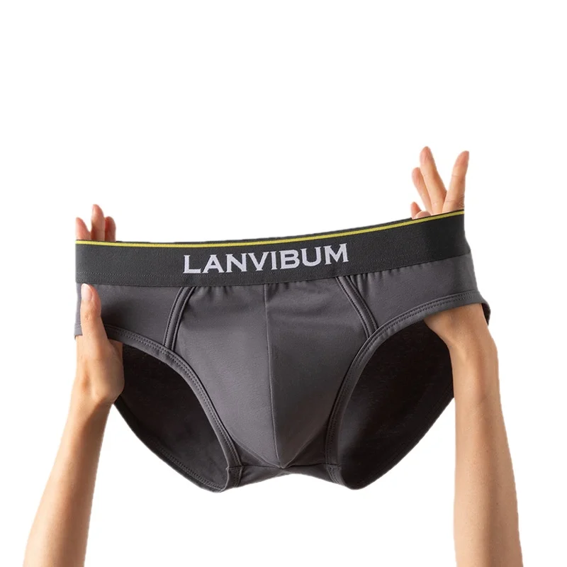 Pouch Brief For Man Summer High Elastic Breathable Knickers Sports Jogging Underwear Calzoncillo Hombre Bikini Slip Homme