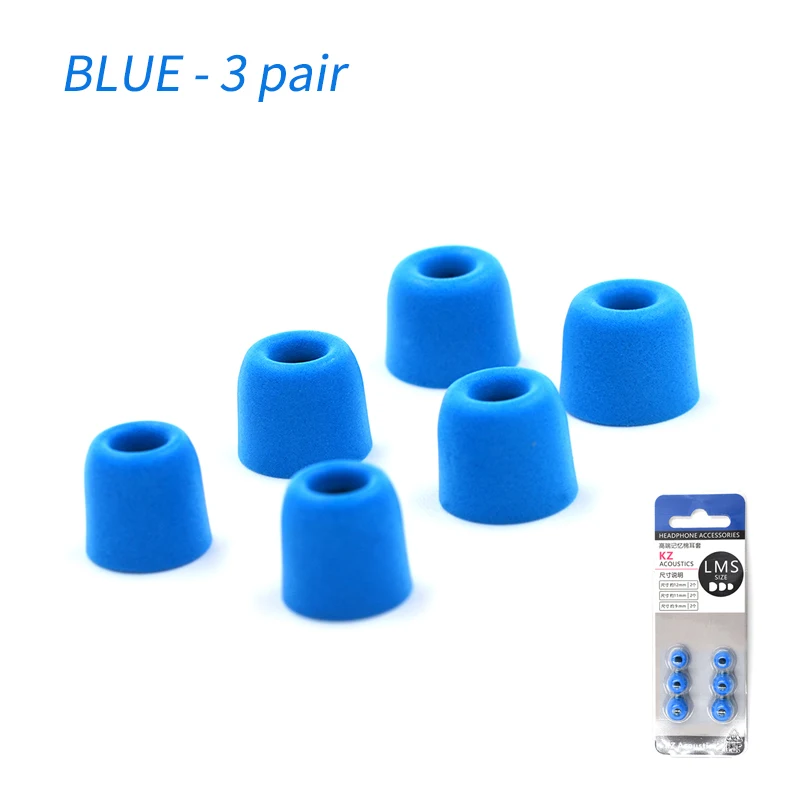 KZ Foam Tips  Memory Cotton Earplugs Sponge Sleeve Earphone Earbuds For EDX PRO ZS12PRO Sonata X ZERO2