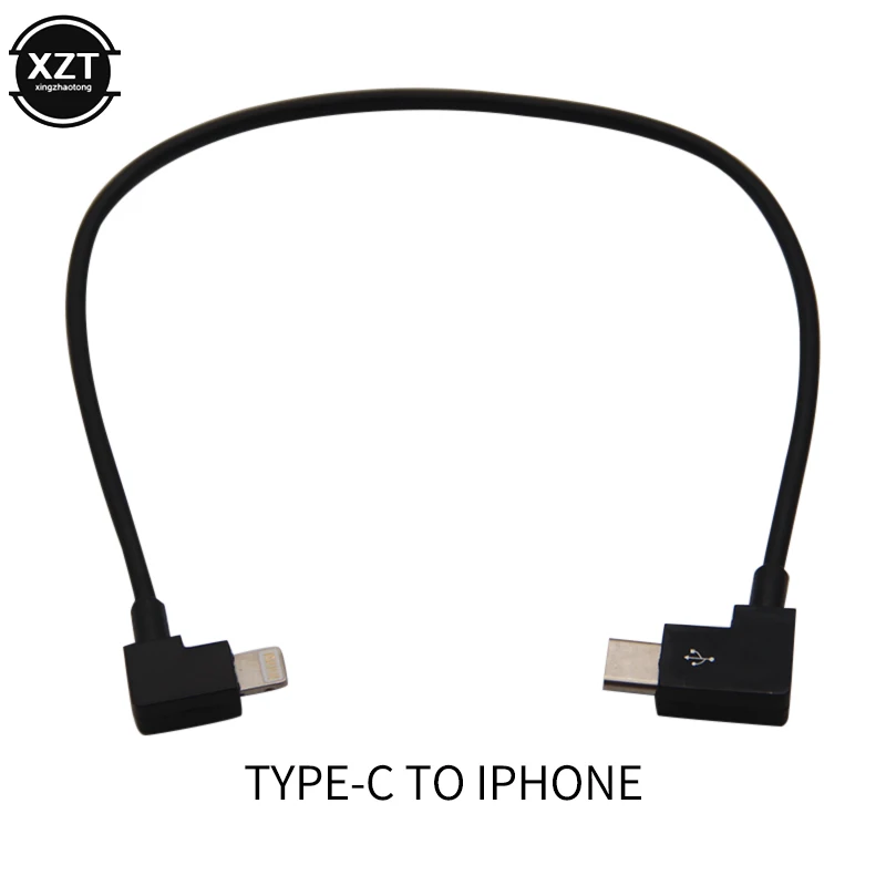 30cm Universal Cable for DJI Mavic Air 2 TYPE-C To Micro-USB Data Adapter Charging Connector Remote Control Cable for iPad Phone