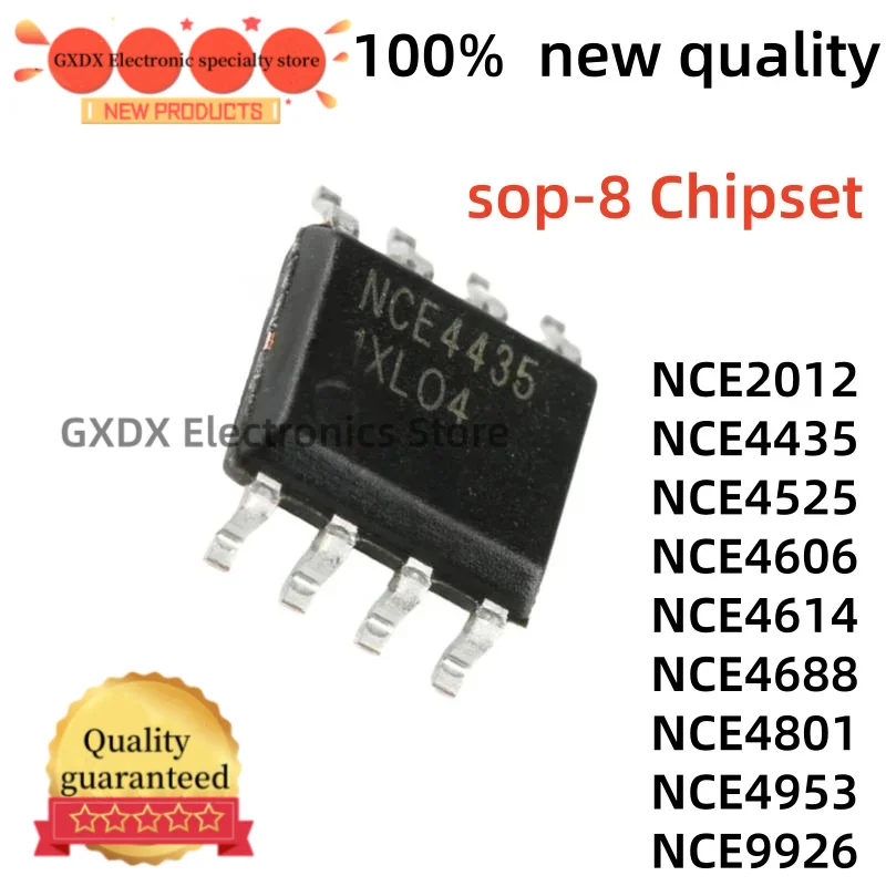 10-50 units/lot 100% new quality NCE2012 NCE4435 NCE4525 sop8 NCE4606 NCE4614 NCE4688 NCE4801 NCE4953 NCE9926 sop-8 Chipset