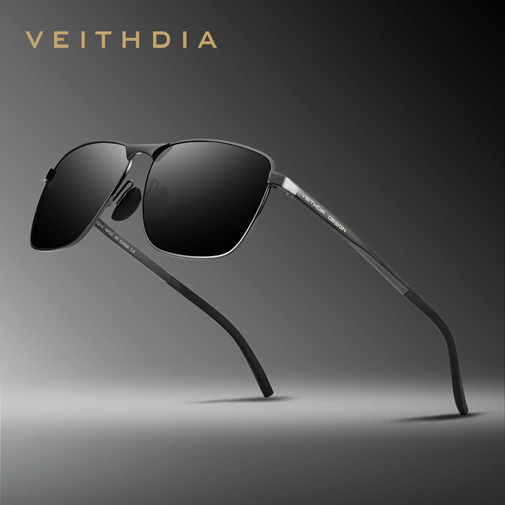 VEITHDIA Men's Sunglasses Fashion Unisex Aluminum Sun Glasses Polarized UV400 Mirror Male Sports Eyewear For Women Female VTX246