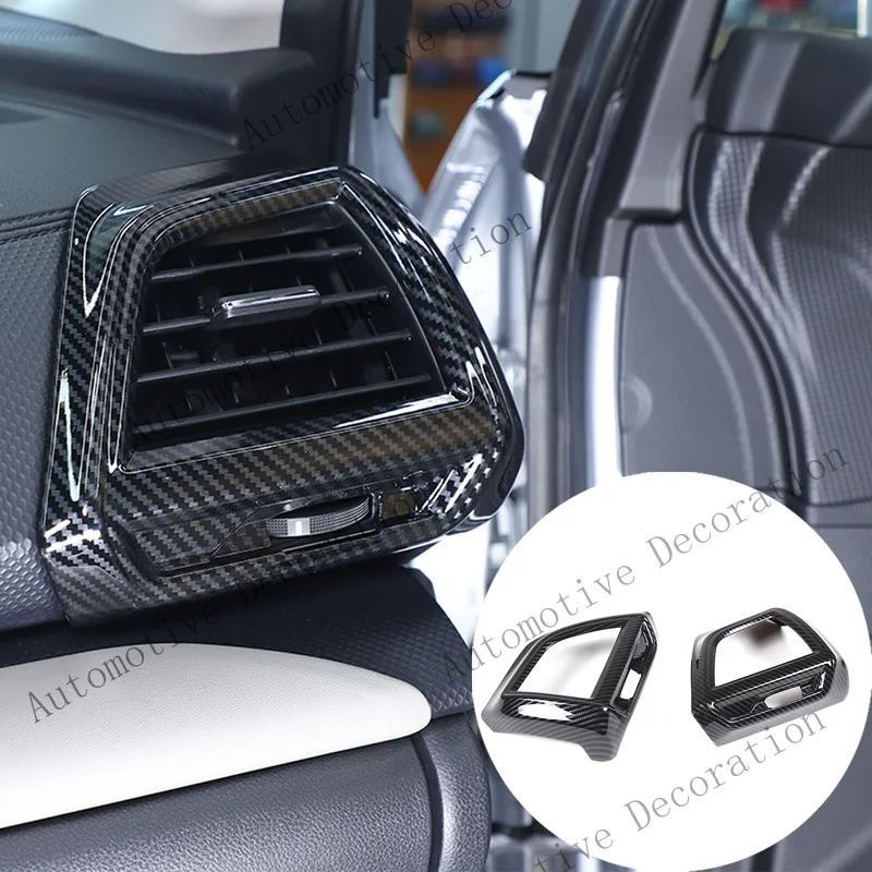 Couverture de ventilation de la console centrale en fibre de carbone Z+ ABS pour Subaru Forester 2019-23
