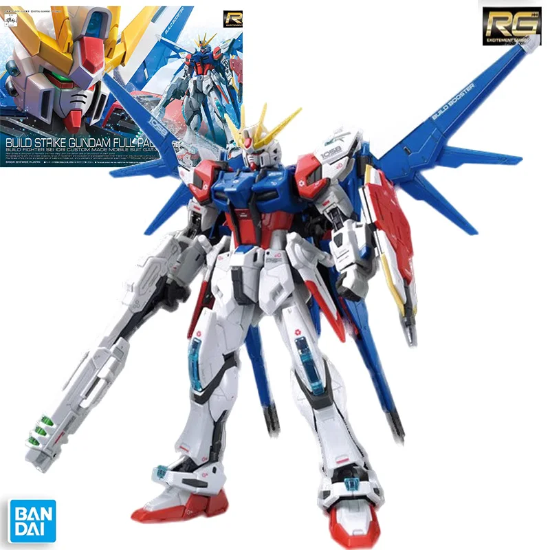

Original Gundam Bandai RG1/144 BUILD STRIKE GUNDAM FULL PACKAGE Anime Model Robot Kit Toys Children's Gift