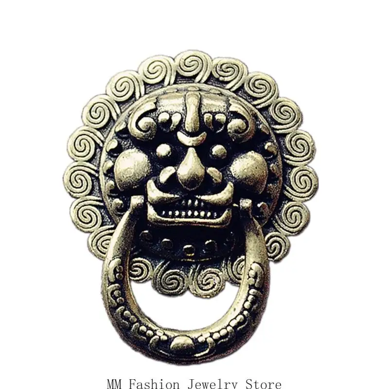 

D0UB Античная латунная застежка Декоративная пряжка ремня для одежды Кожаное ремесло