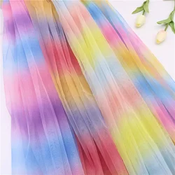 100x155cm Iridescent Tulle Fabric Wedding Birthday DIY Party Photograph Backdrop Girl Tutu Skirt Cloth Accessories Supply