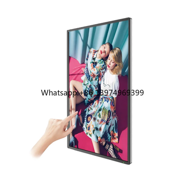 21.5 32 43 50 55 65 Inch Horizontal Wall Mount Infrared Touch Screen Kiosk
