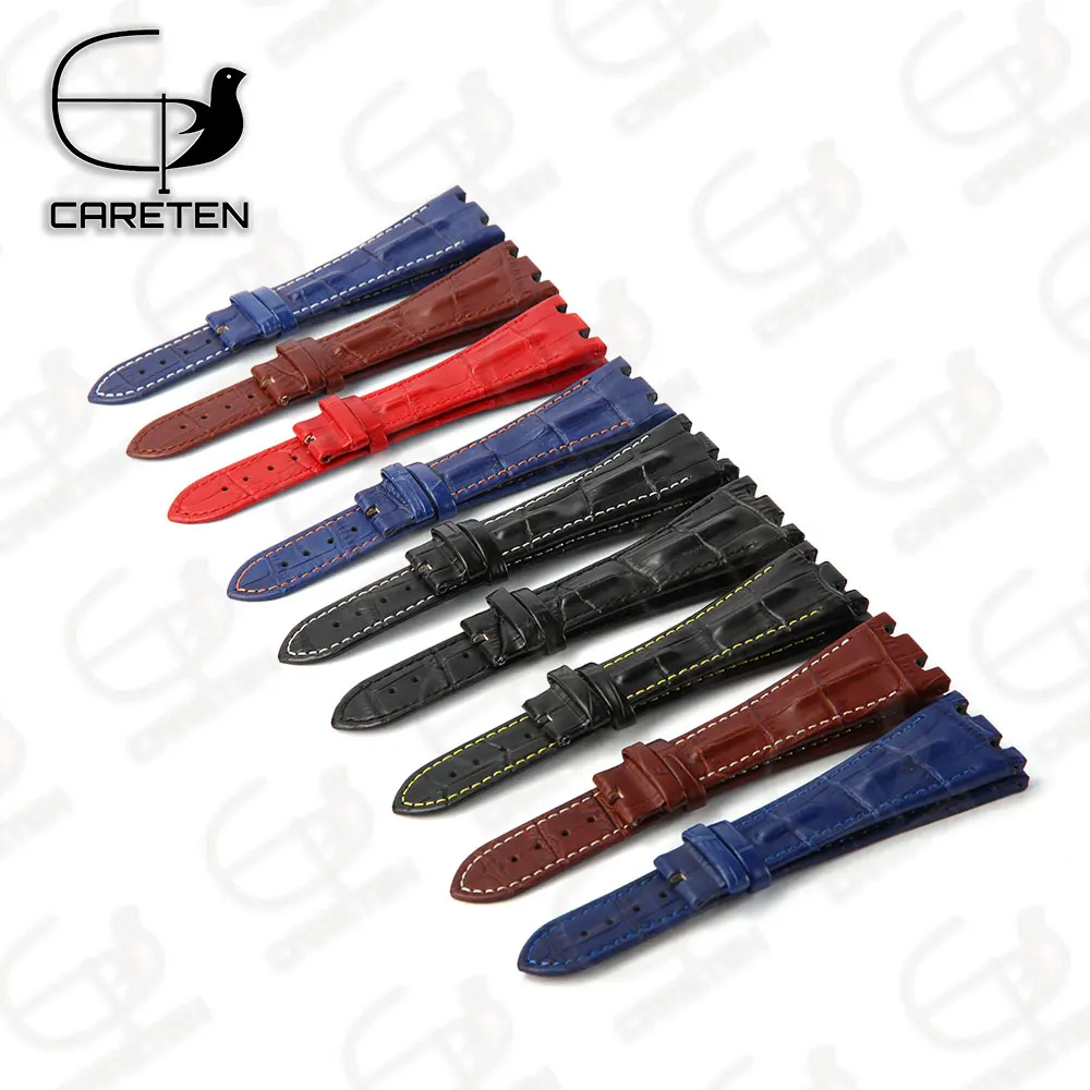 

Genuine Leather Watch Band for AP Audemars Piguet Royal Oak Offshore 15710 15703 26470 Watch Strap 28mm Black Waterproof Bracele