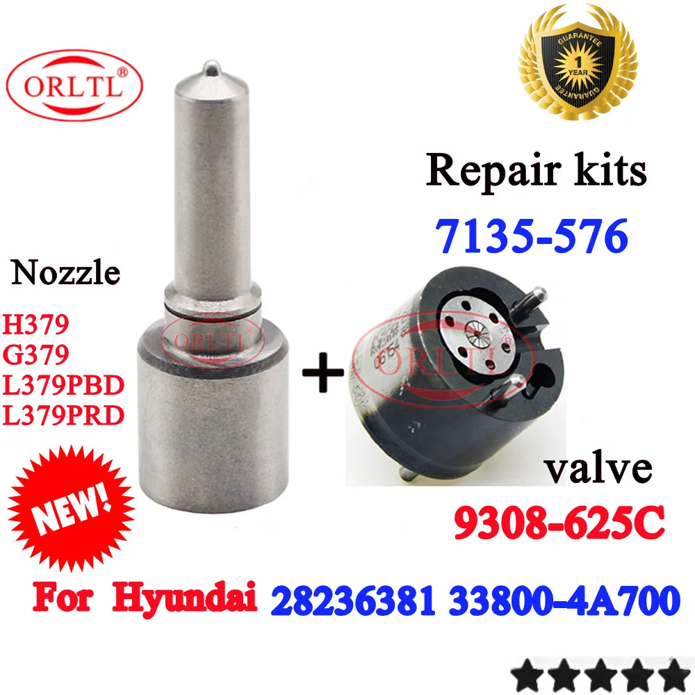 

33800-4A700 28236381 РЕМОНТНЫЕ КОМПЛЕКТЫ 7135-576 НАКОНЕЧНИК НАСАДКИ G379 H379 КЛАПАН 9308-625C ДЛЯ HYUNDAI 338004A700 ДИЗЕЛЬНЫЙ ИНЖЕКТОР EURO 5