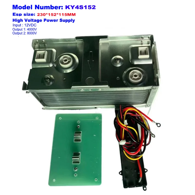 12VDC Input Voltage 4000/8000V Output Power Bank for ESP Plates Electrostatic Filter Ionization Spraying Air Purification Parts