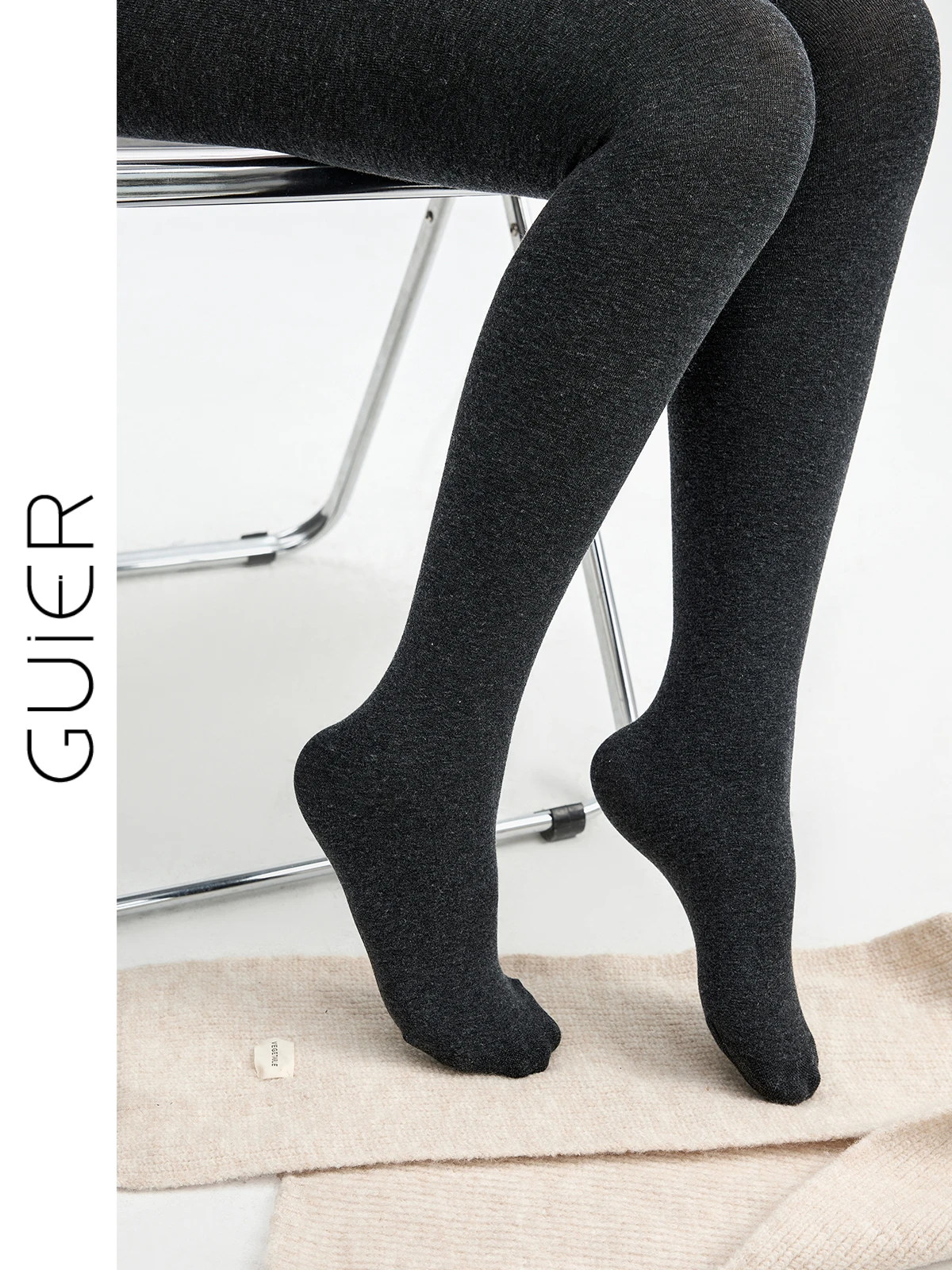 

Женские утепленные леггинсы с высокой талией для осени и зимы, вязаные, с эффектом подтяжки ягодиц, повседневные, модные