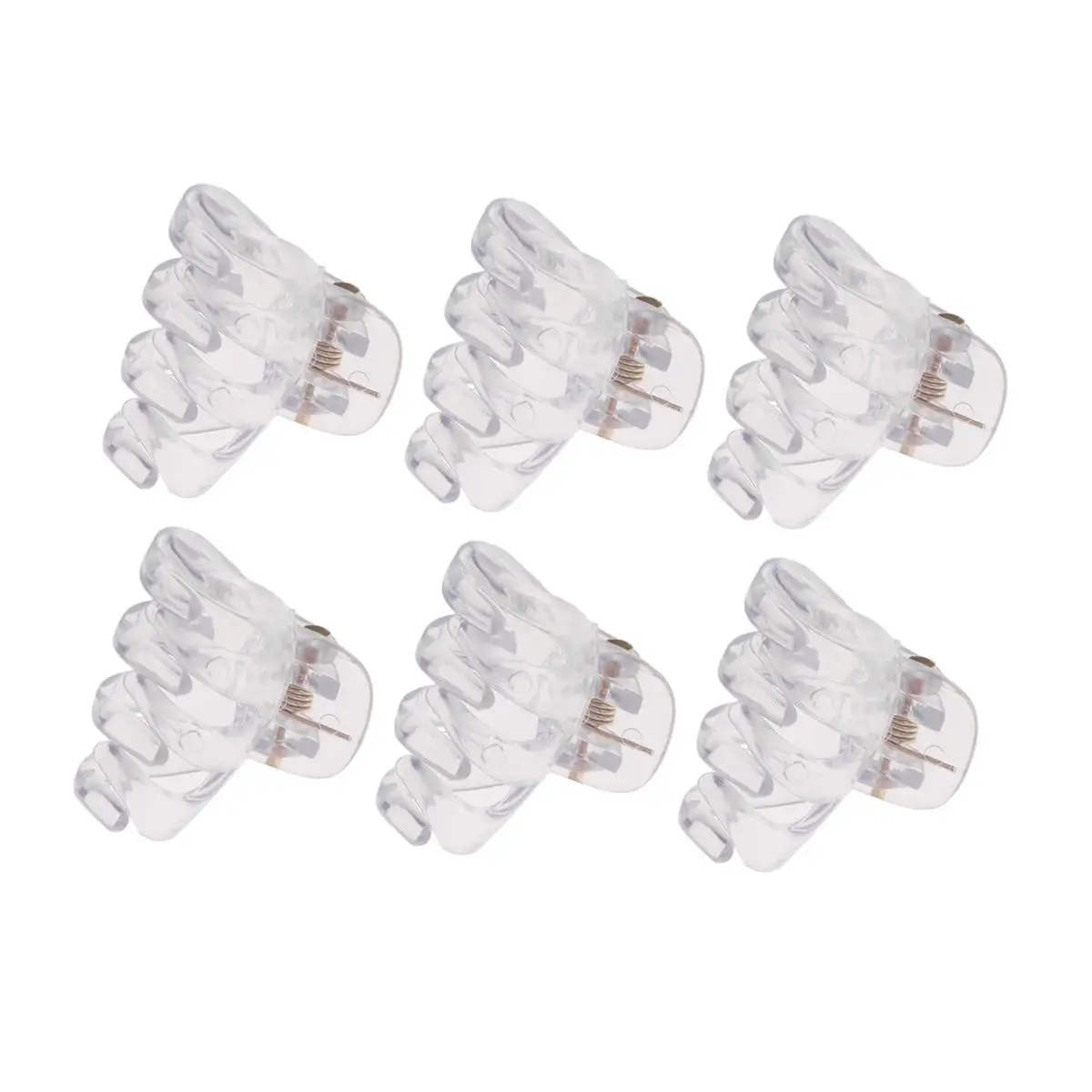 

24 Pcs Octopus Clips Accessories Women Girls Smooth Bottom Handle Thick Little Hair Clip Thin Hair Styling Tools