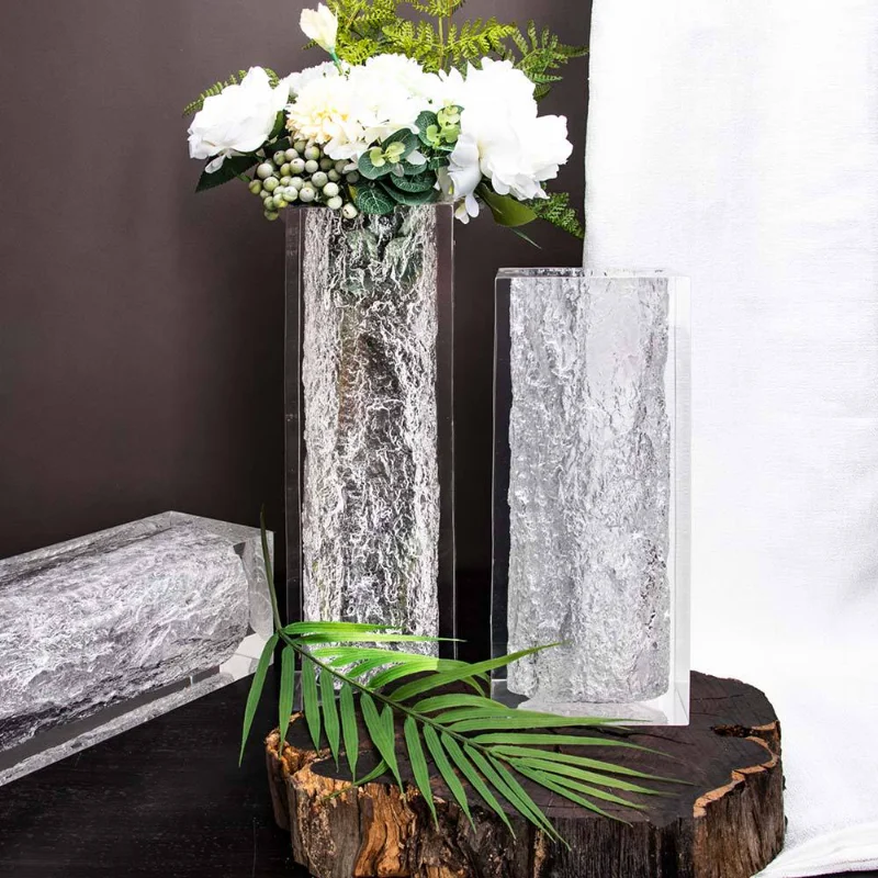Advanced sense of simplicity and creativity Transparent homestay vase High transparency acrylic living room desktop flower arran