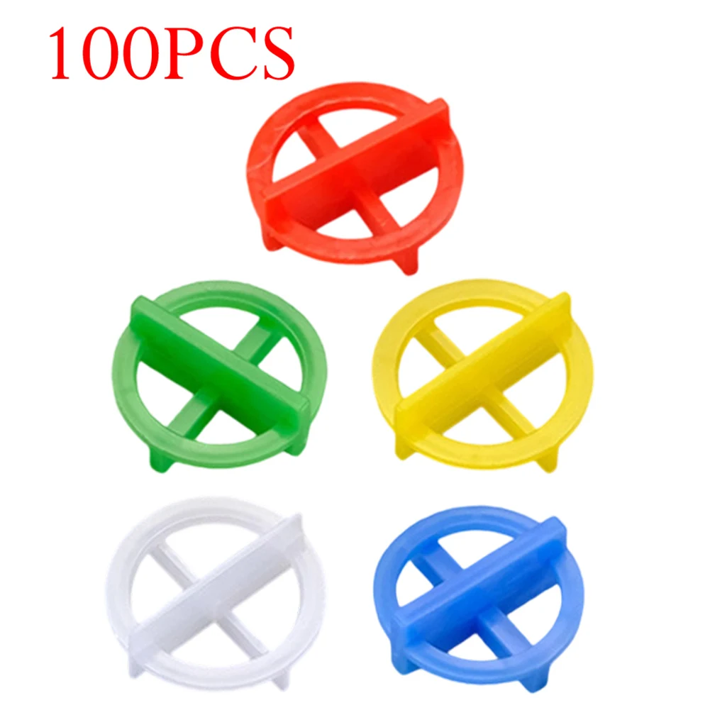 100Pcs Ceramic Tile Leveling System Spacers Clips Wedge For Tiling Fixing Floor Wall Gap Leveling System Construction Tools