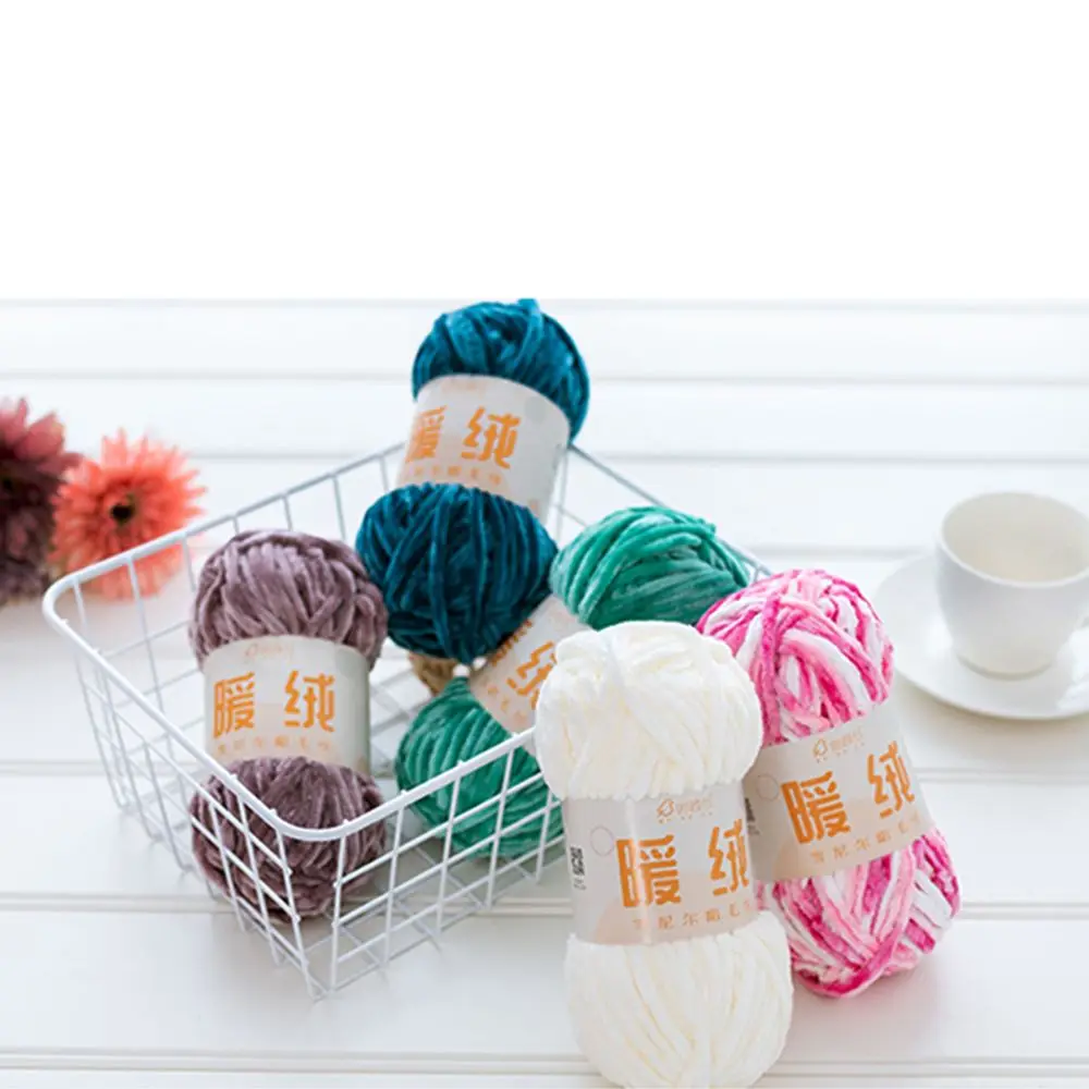 

Soft High Quality Warm Thick Chenille Velvet Hand-knitted Sweater Knitting Crochet Yarn Sewing Supplies Knitting Thread