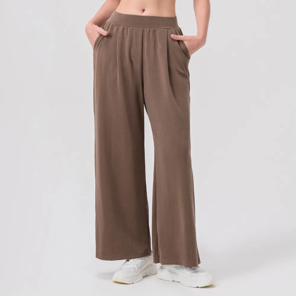 

Unisex 9/10 Length Running Pants Flowy Straight Fit for Yoga Pilates Lounge S-2XL