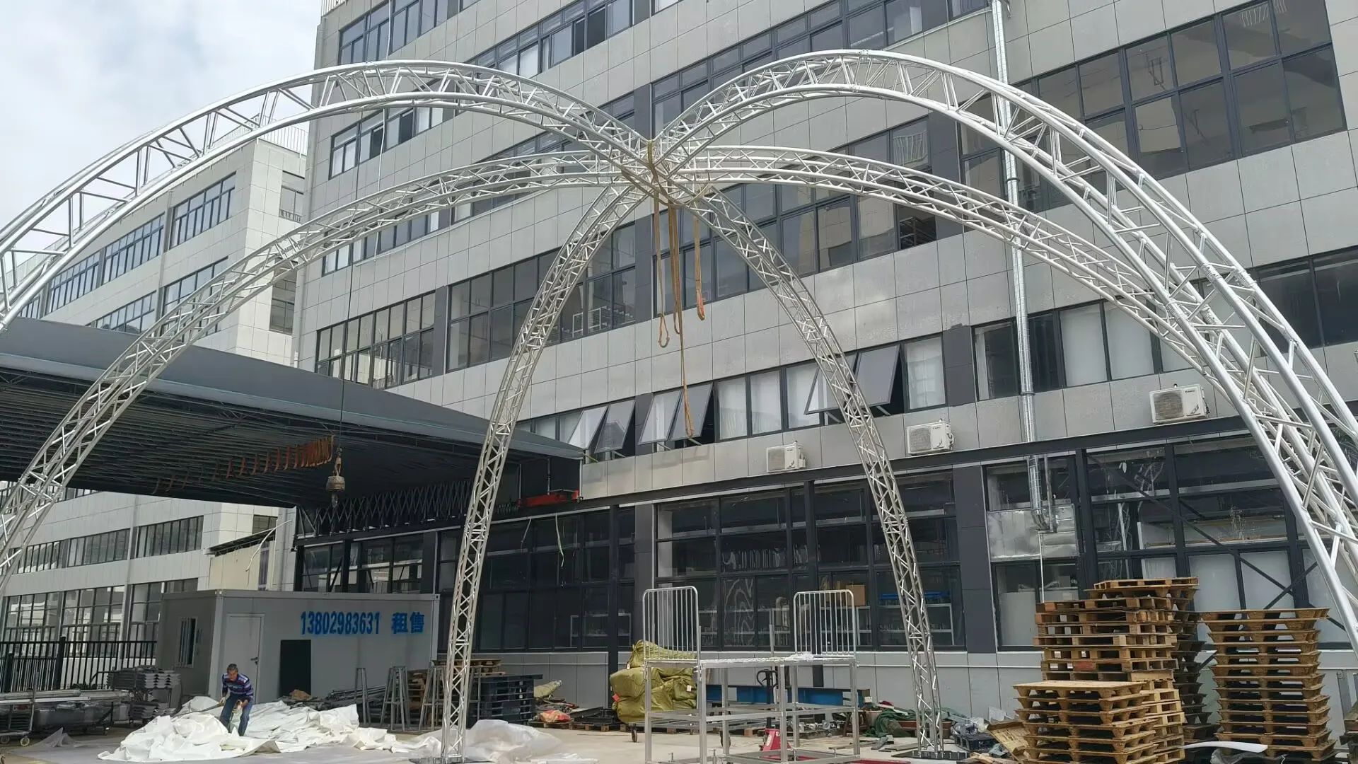 Aluminum Alloy Truss System Spigot For Outdoor Events With 1000kg Load Capacity Modular Design & Durable Construction