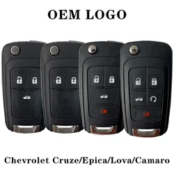 For Chevrolet Cruze Lova Camaro Impala Spark Opel Replacement Car Shell 2 3 4 5 Button Remote Flip Key Shell Case