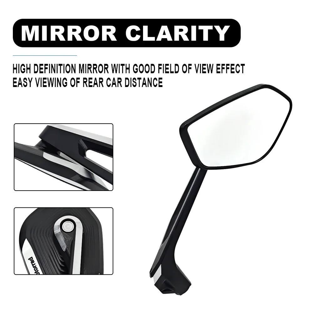 

Motorcycle Side Rearview Mirror For BMW R1300GS 2024 R1200 1250 GS ADV F900R G310GS S1000XR Aluminum Adjustable Rear View Mirror