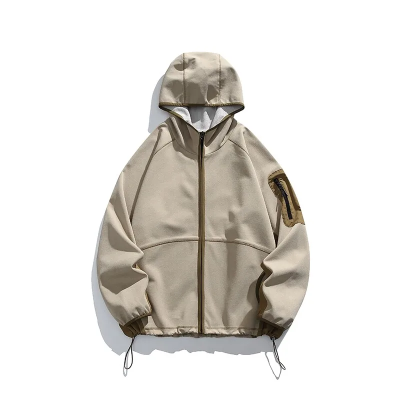 

ARC Outdoor Men's Solid Color Everything Casual Fashion Shopping Sports Slim British Style Mountaineering Fishing Jacket