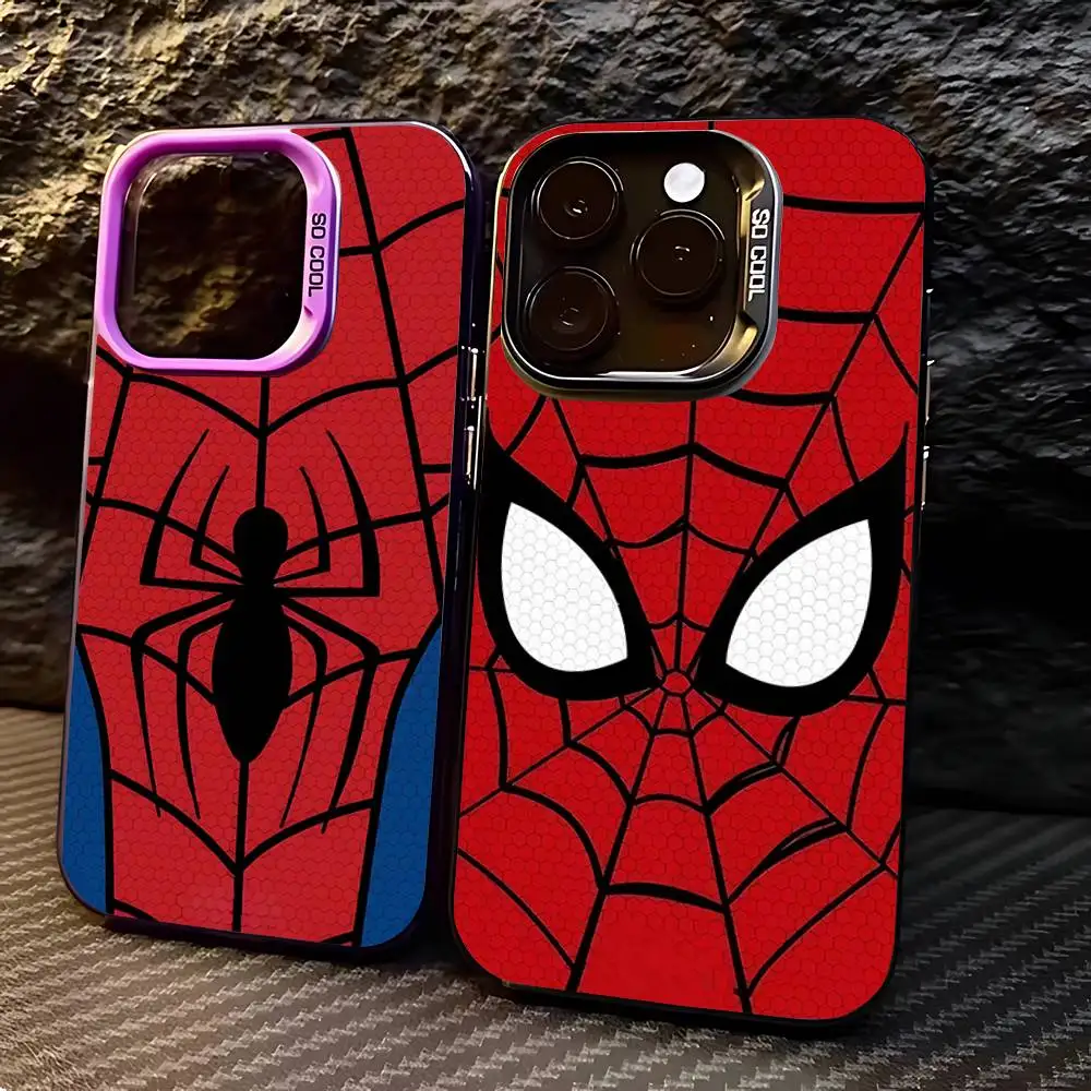 Coole S-Spider-Man Handyhülle für iPhone 17 16 15 14 13 12 Mini 11 8 7 Pro Max Plus Bunte Handyhülle