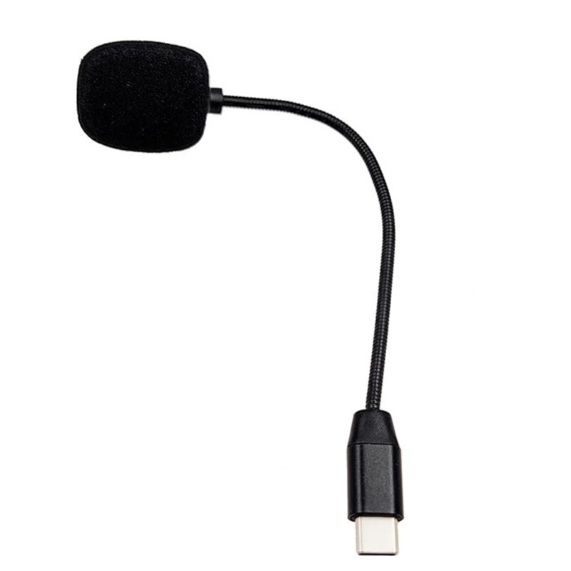 USB C Microphone 360 Degree Adjustable Gooseneck Noise Canceling Technology