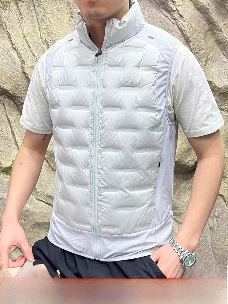 

Polar Exploration Series! 85 Goose Down! Super Warm Ultra Lightweight Functional Winter Men's Outdoor down Vest Jaet