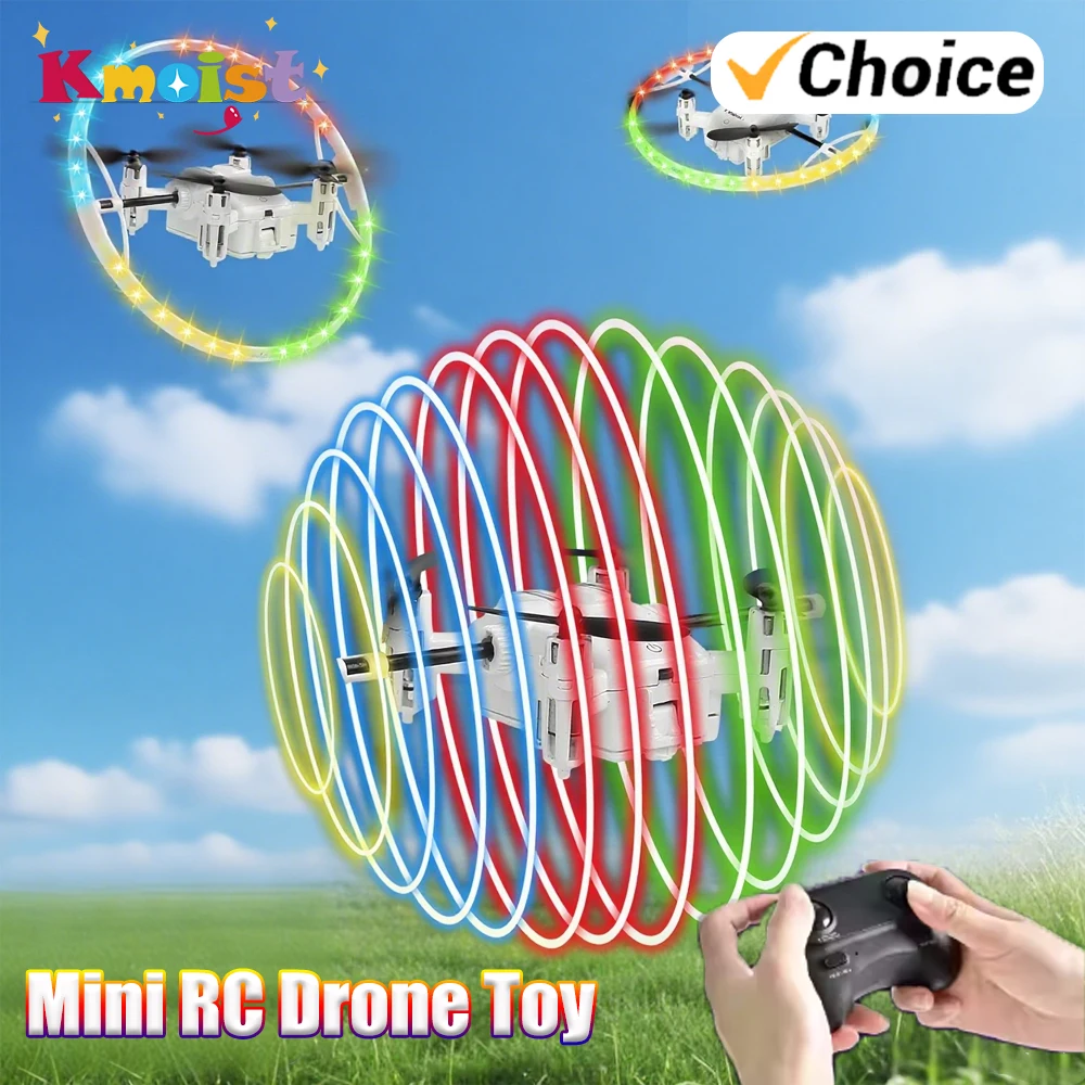 

Mini Rc Drone Stunt Remote Control Racing Drones Micro Quadcopter Colorful Light 360 Rotation Helicopter Aircraft Dron Toys Boys