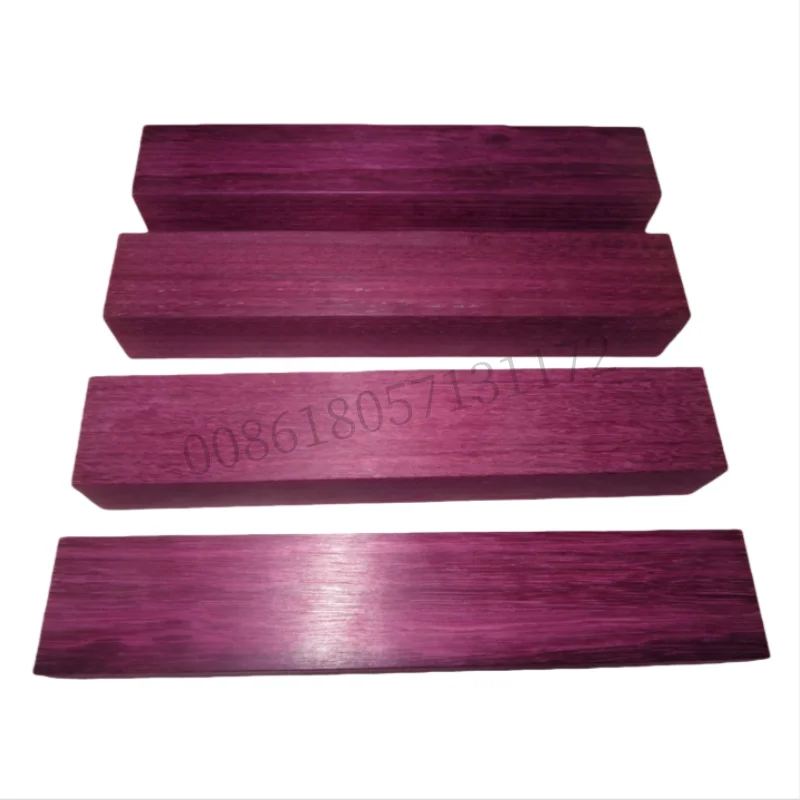 

Purpleheart Slats, Violet Solid Wood Board - 2 / 6 / 10pcs, 2mm to 30mm Thick, 6cm / 8cm Widths, for DIY Furniture Woodworking