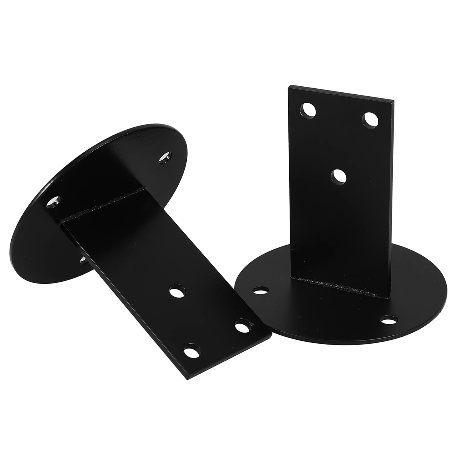 

2pcs Stainless Steel Handrail Brackets Durable Metal Stair Railing Supports Heavy Duty Rail Holder For Indoor Outdoor Stairs