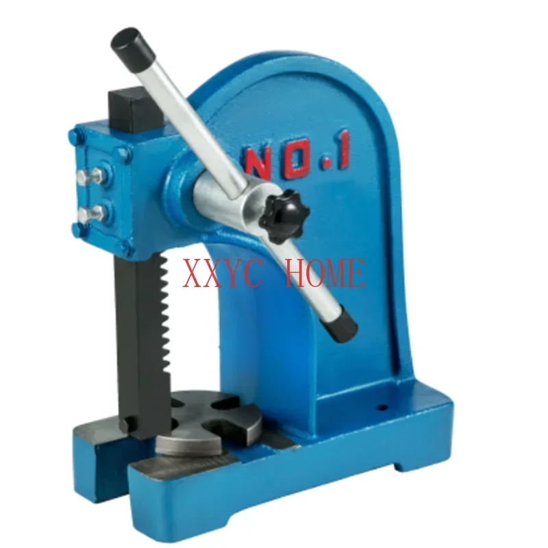 Bending Pressing Arbor Press Manual Leverage Mountable Bearings Cast Iron For Riveting Squeezing Punching