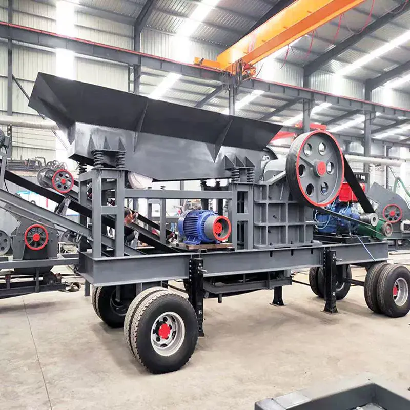 Mobile Stone Crusher Portable Jaw Crusher Plant for Quarry Stone Small Efficient Jaw Crushing Machine