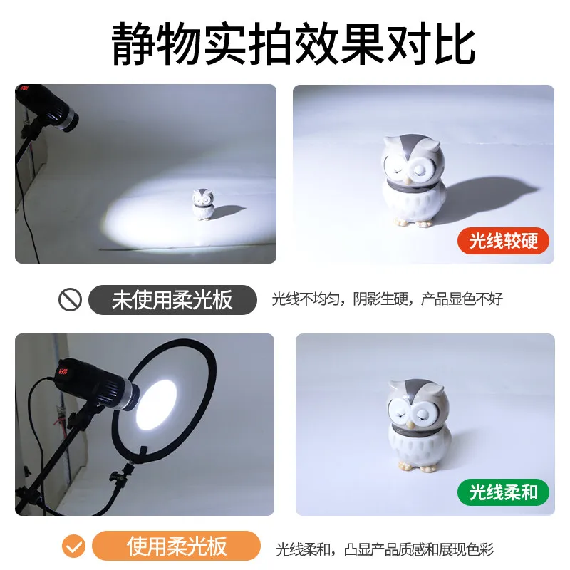 Mini portable soft light board, blackout background board background cloth
