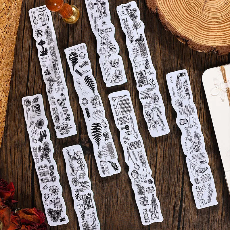 8PCS/LOT Forest Garden Journey series stamp DIY foam rubber stamps stationery scrapbooking standard stamp