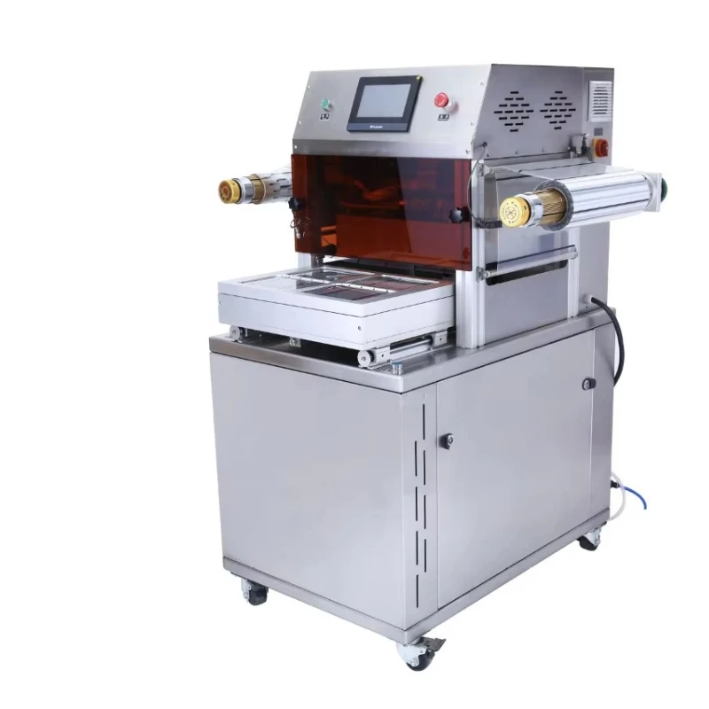 Customized 400L 3-4 Cycle/Min Commercial Modified Atmosphere Machine for Beverage Electric Automatic Induct Seal Pouch/Film/Bags