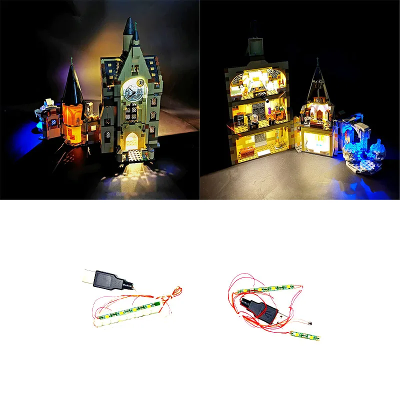 LED Light Kit for LEGO 75948 Clock Tower Decorative Lamp Toys Christmas Gift (Not Include Building Block Brick Kit Sets Model)
