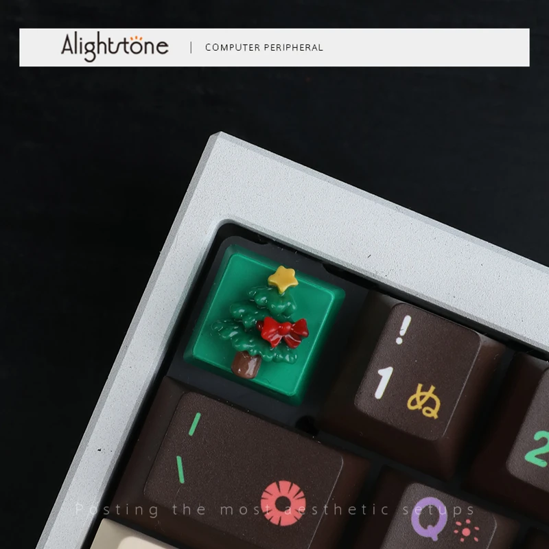 

Christmas Tree Resin Keycaps Three-dimensional Artisan Keycap 3D Customized Keycaps for Mechanical Keyboard Gaming Accessories