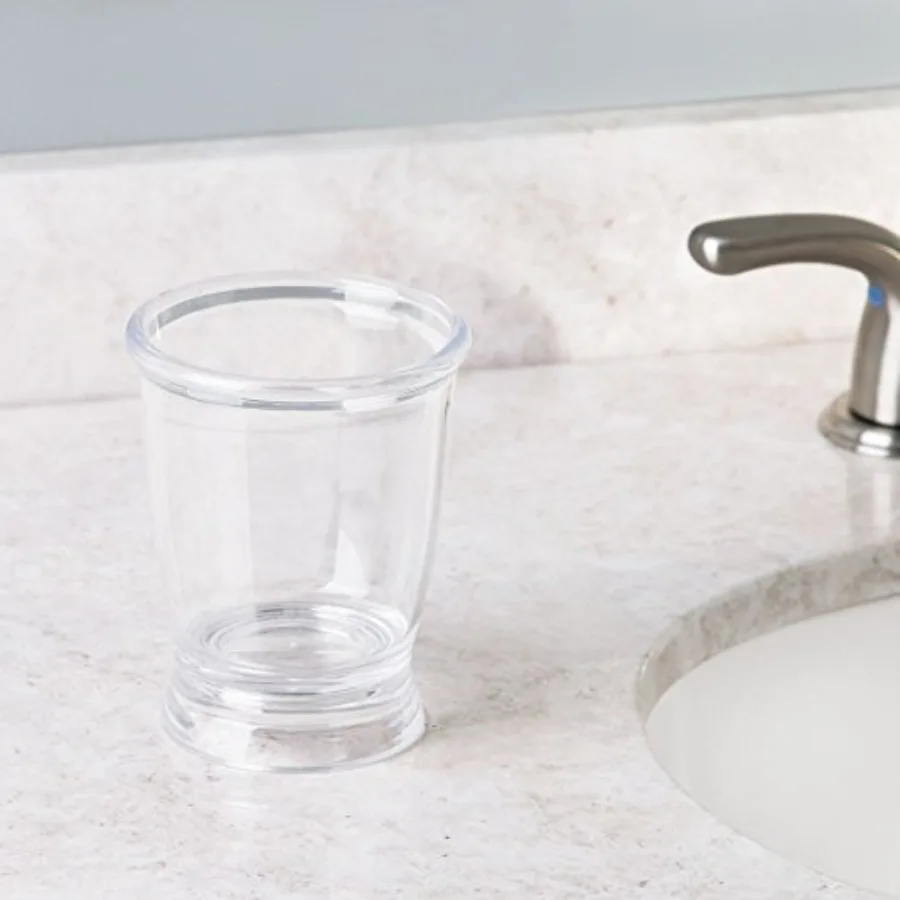 45220 Franklin Tumbler, Clear,,Tumber Countertop or Vanity Storage
