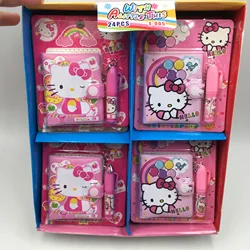 Sanrio-Folleto de papelería de Hello Kitty para niña pequeña, juego de oficina con bolígrafo, 24 piezas, venta al por mayor, suministros para estudiantes