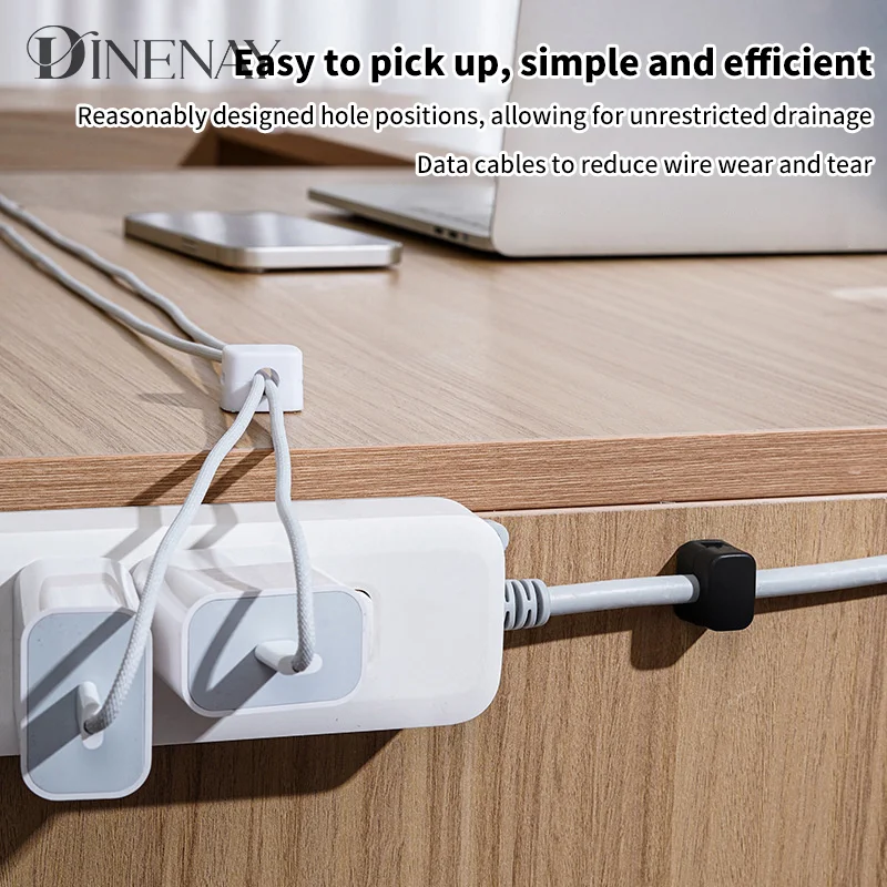 6/1PCS Magnetic Adhesive Cable Winder Cable Manager Cable Bundle Data Cable Power Cord Fixer Storage Cable Management Clip