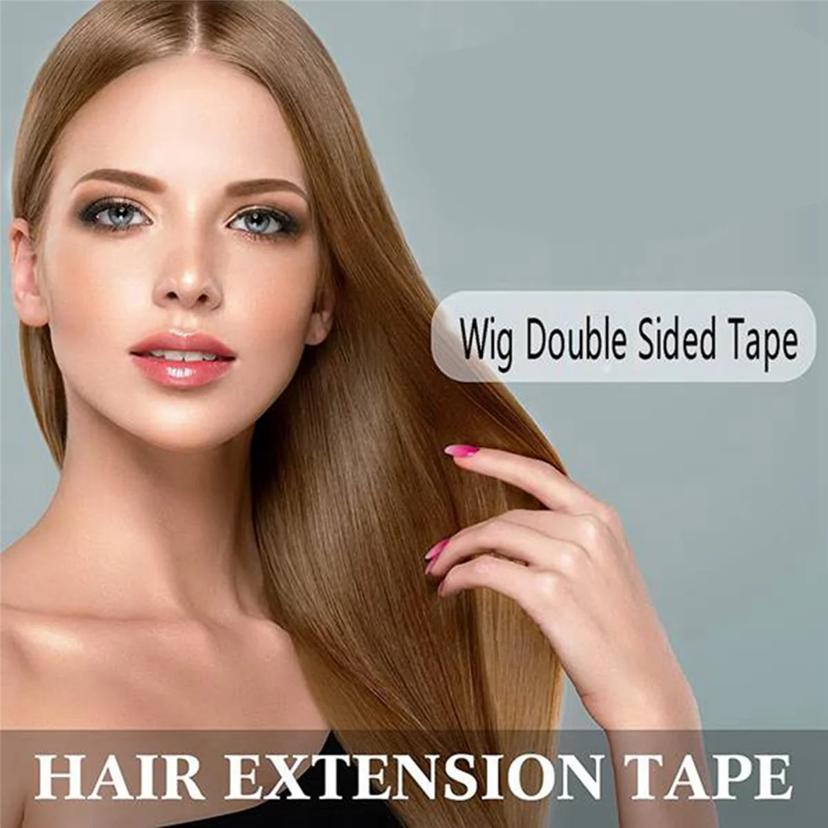 AT13 180Pc/Bag No-Shine Lace Wig Tape Double Sided Adhesive Extension Hair Tape Strips Waterproof for Toupees/Lace Wig Film