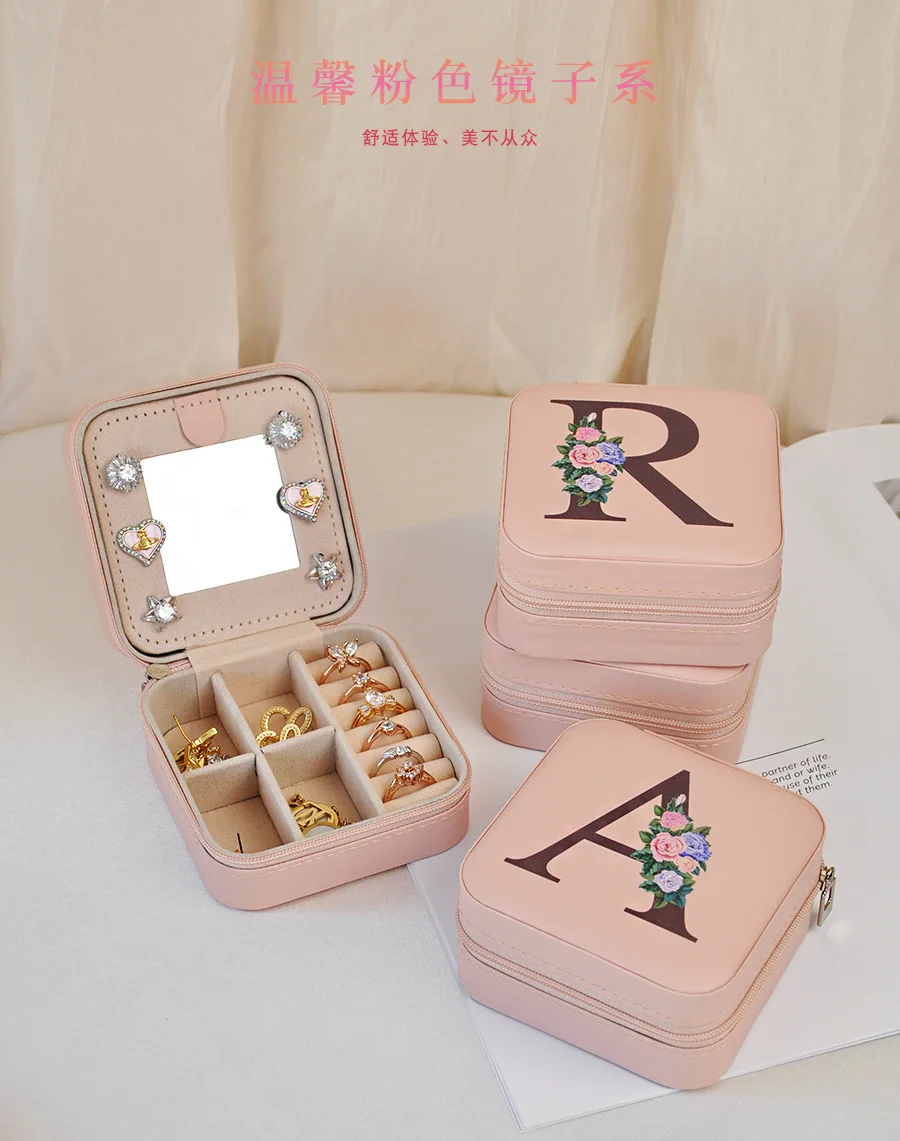 

Personalized Gifts for Women Wife Mom Mothers Day Gifts Travel Jewelry Shortage Case Box Organizer