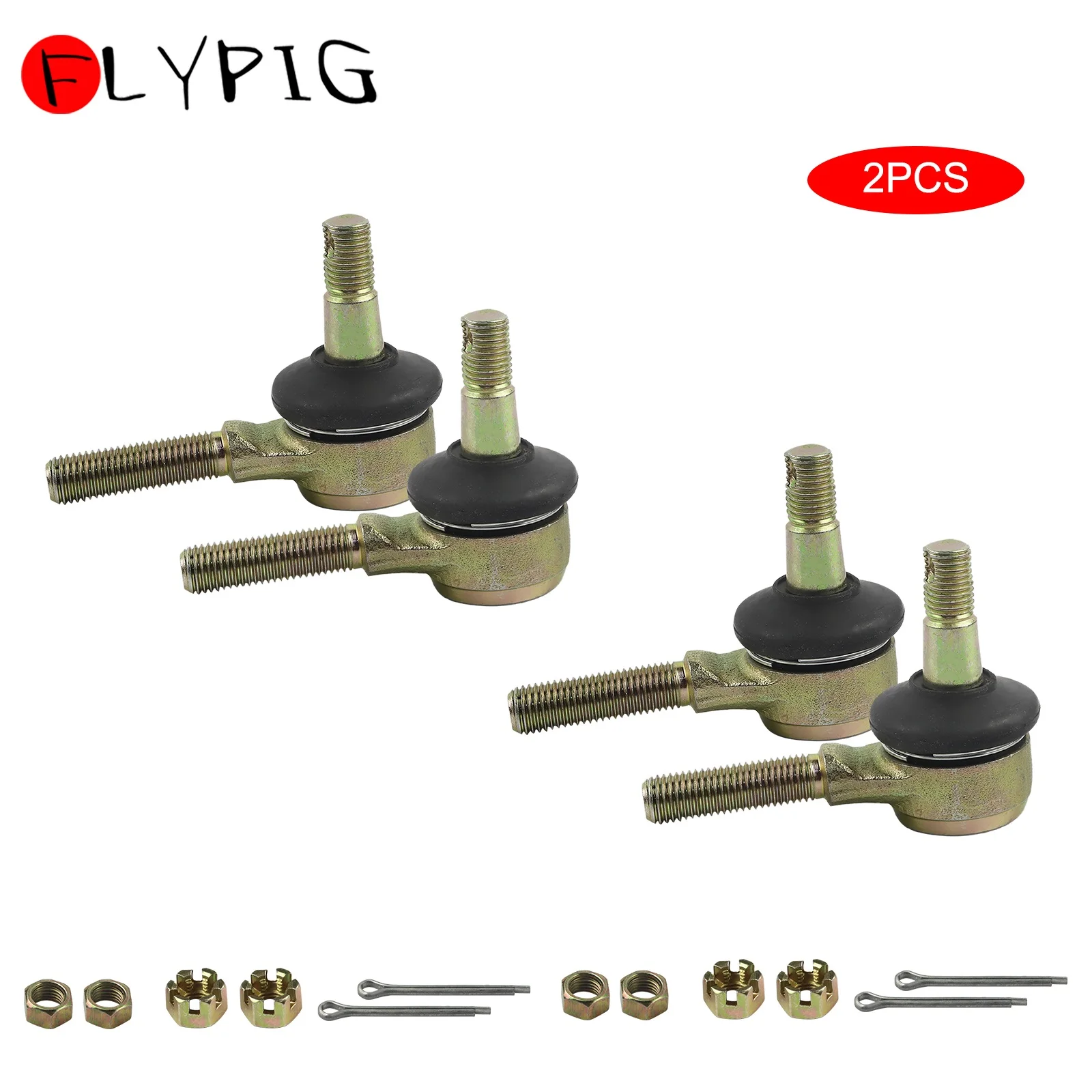 

2Sets Motorcycle Accessories Right And Left Tie Rod End Kit Steel Ball Joints For Yamaha Raptor 660 YFM660 YFM660R ATV 2001-2005