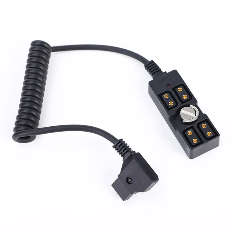 D-Tap Splitter Cable D-Tap Male Plug To 4 D-Tap Female Ports Power Supply For V-Mount Battery D-Tap Power Hub Easy Install