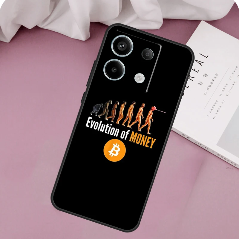 Bitcoin Evolution Of Money Cryptocurrency Case For Redmi Note 13 12 Pro Plus Note 9 10 11 Pro 11S 12S Redmi 10C 12C 13C Cover